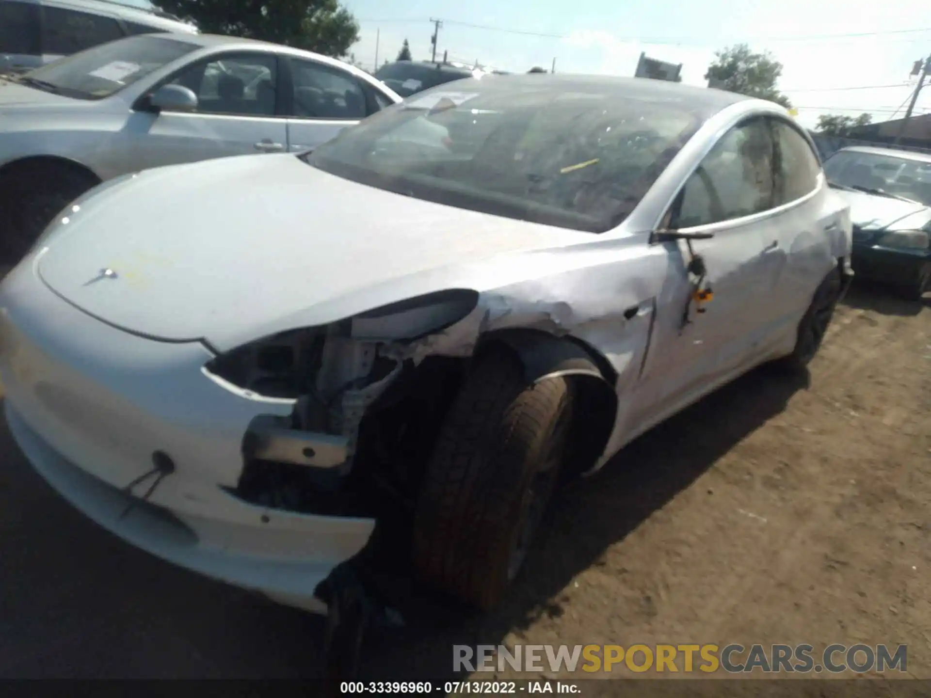 2 Photograph of a damaged car 5YJ3E1EA0KF417712 TESLA MODEL 3 2019