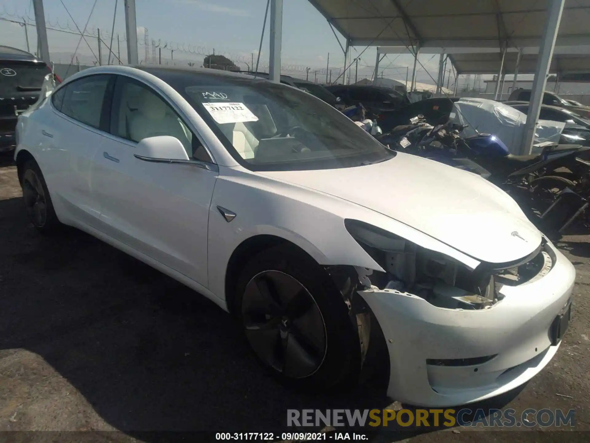 1 Photograph of a damaged car 5YJ3E1EA0KF417791 TESLA MODEL 3 2019