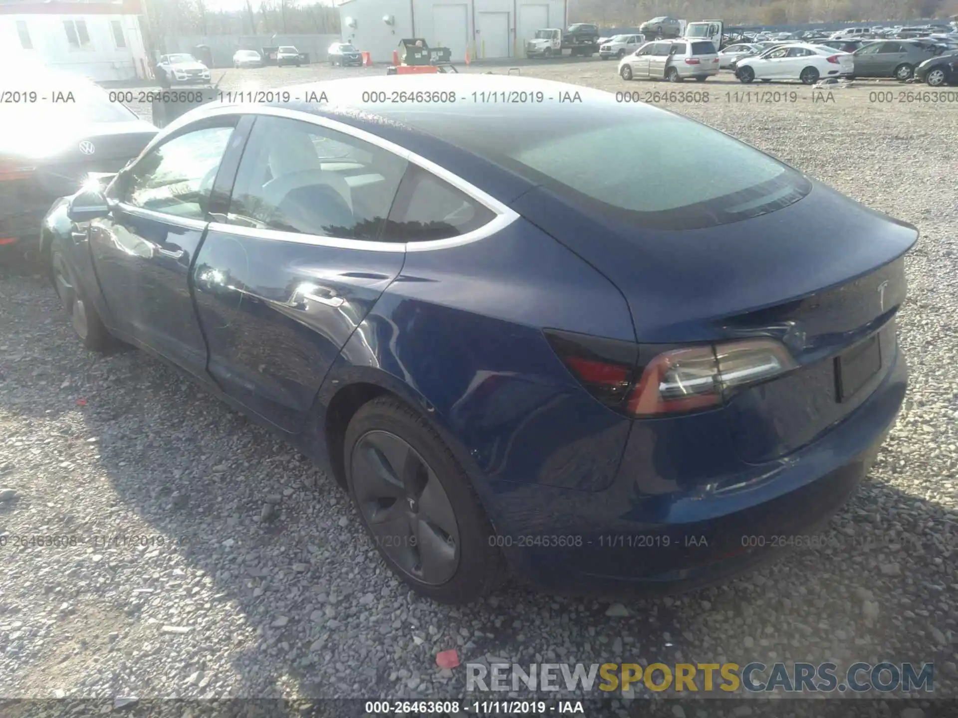 3 Photograph of a damaged car 5YJ3E1EA0KF419296 TESLA MODEL 3 2019