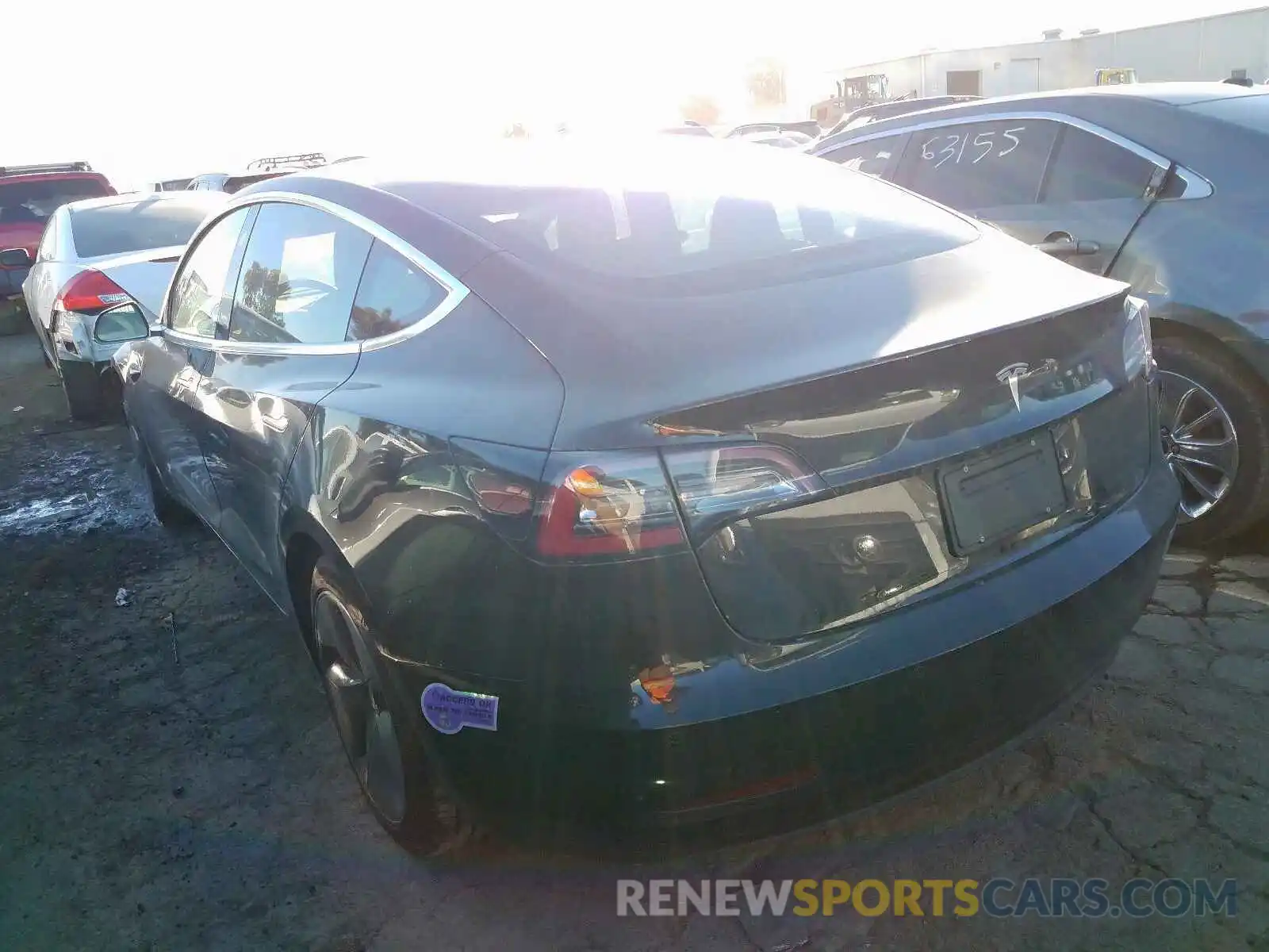 3 Photograph of a damaged car 5YJ3E1EA0KF421095 TESLA MODEL 3 2019