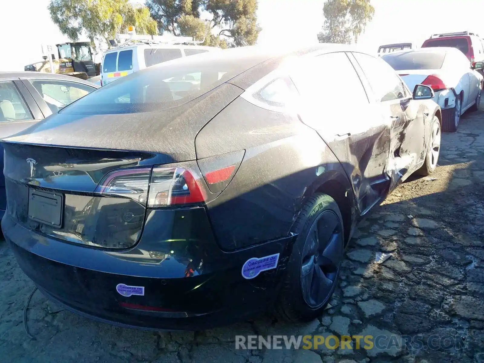 4 Photograph of a damaged car 5YJ3E1EA0KF421095 TESLA MODEL 3 2019