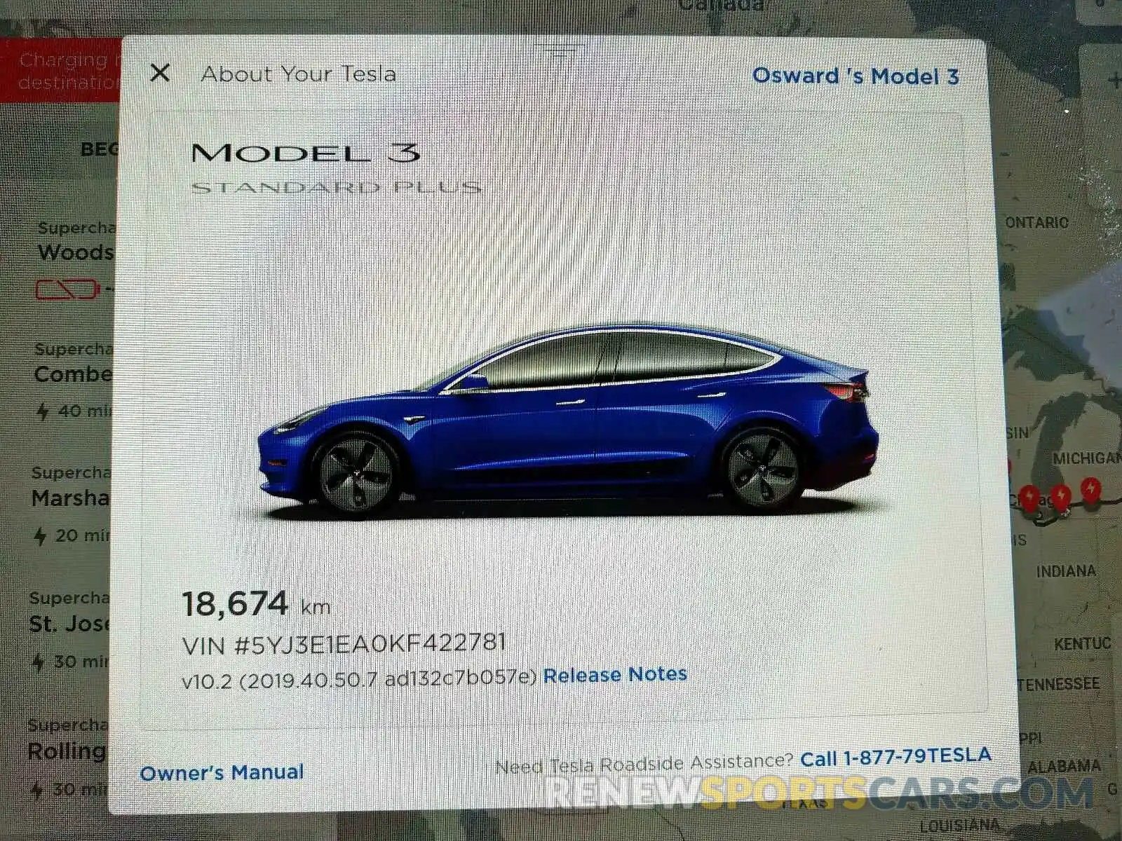 8 Photograph of a damaged car 5YJ3E1EA0KF422781 TESLA MODEL 3 2019