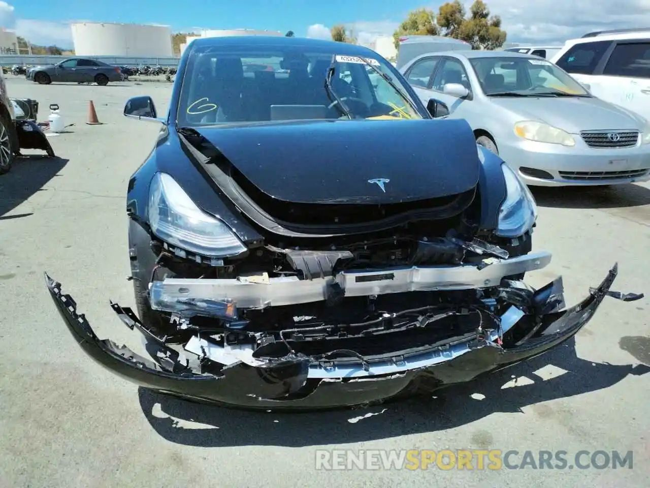 9 Photograph of a damaged car 5YJ3E1EA0KF424630 TESLA MODEL 3 2019