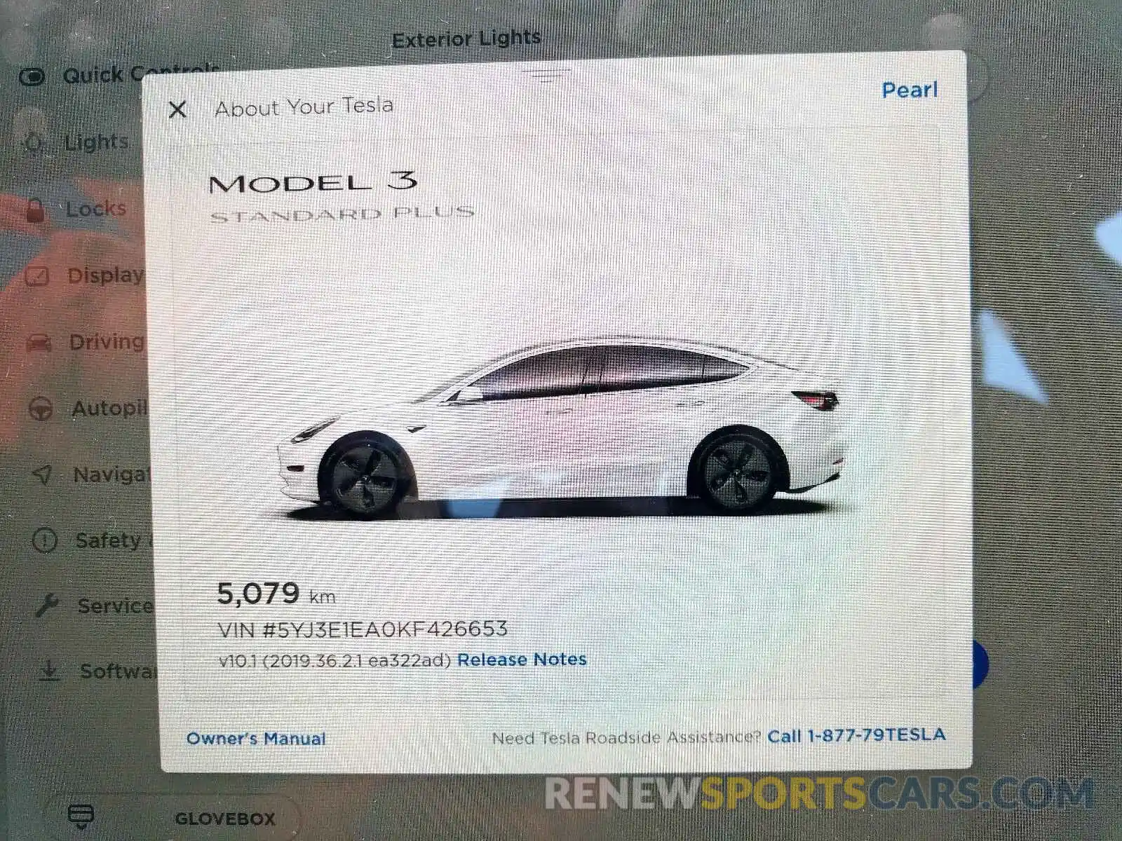 8 Photograph of a damaged car 5YJ3E1EA0KF426653 TESLA MODEL 3 2019