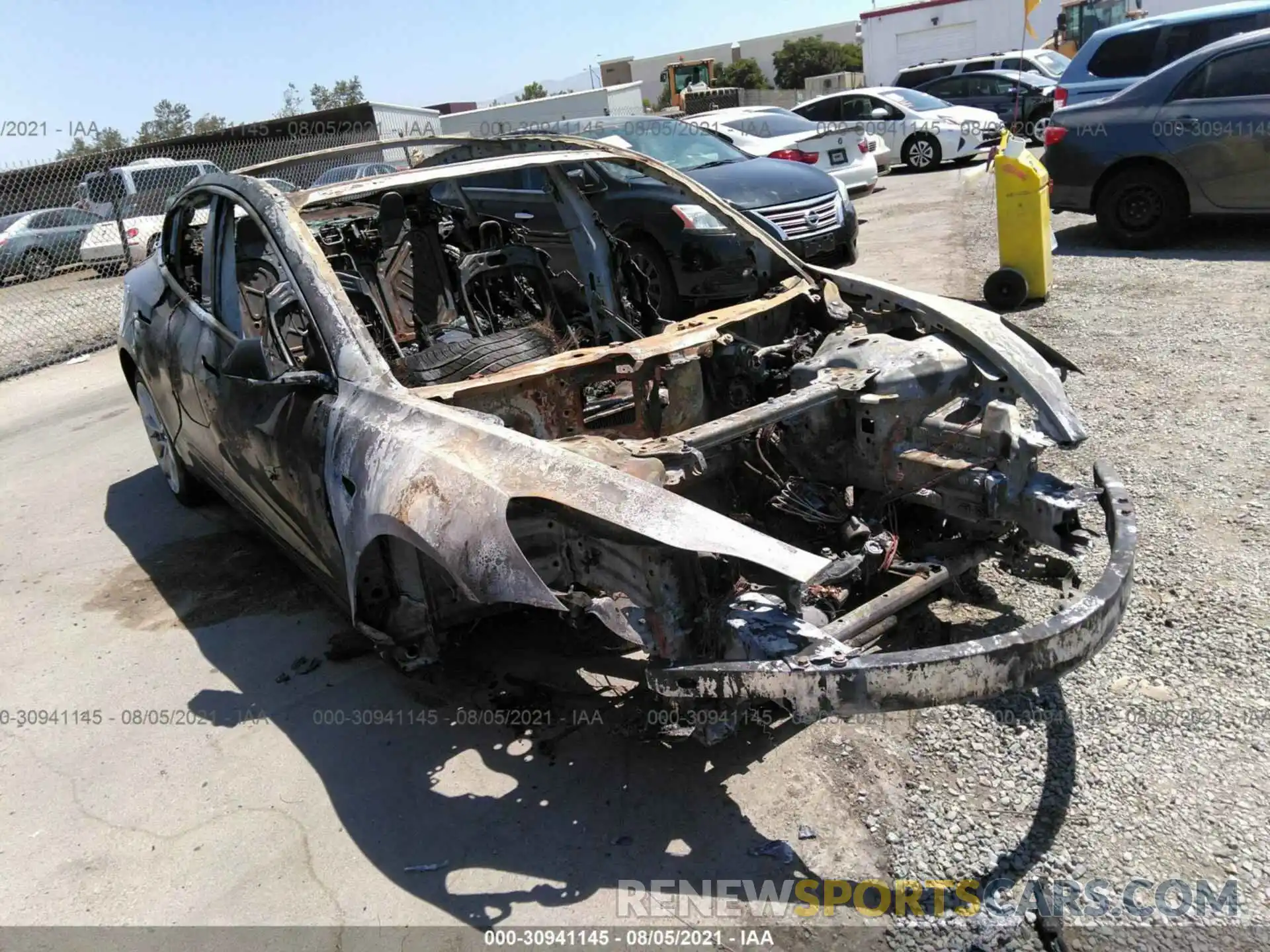 1 Photograph of a damaged car 5YJ3E1EA0KF428287 TESLA MODEL 3 2019