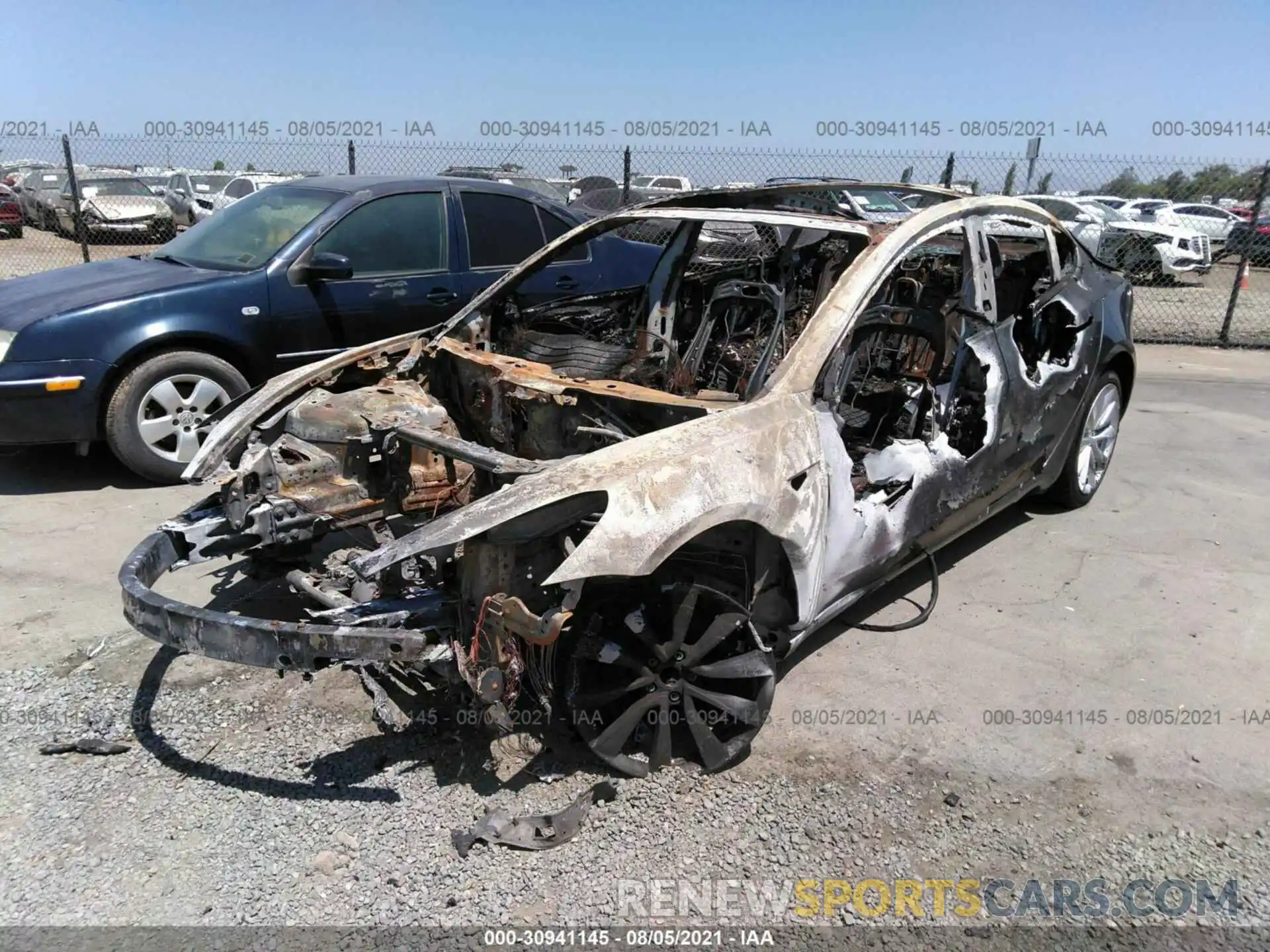 2 Photograph of a damaged car 5YJ3E1EA0KF428287 TESLA MODEL 3 2019