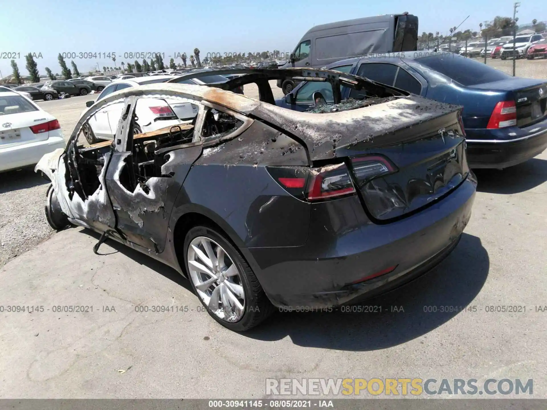 3 Photograph of a damaged car 5YJ3E1EA0KF428287 TESLA MODEL 3 2019