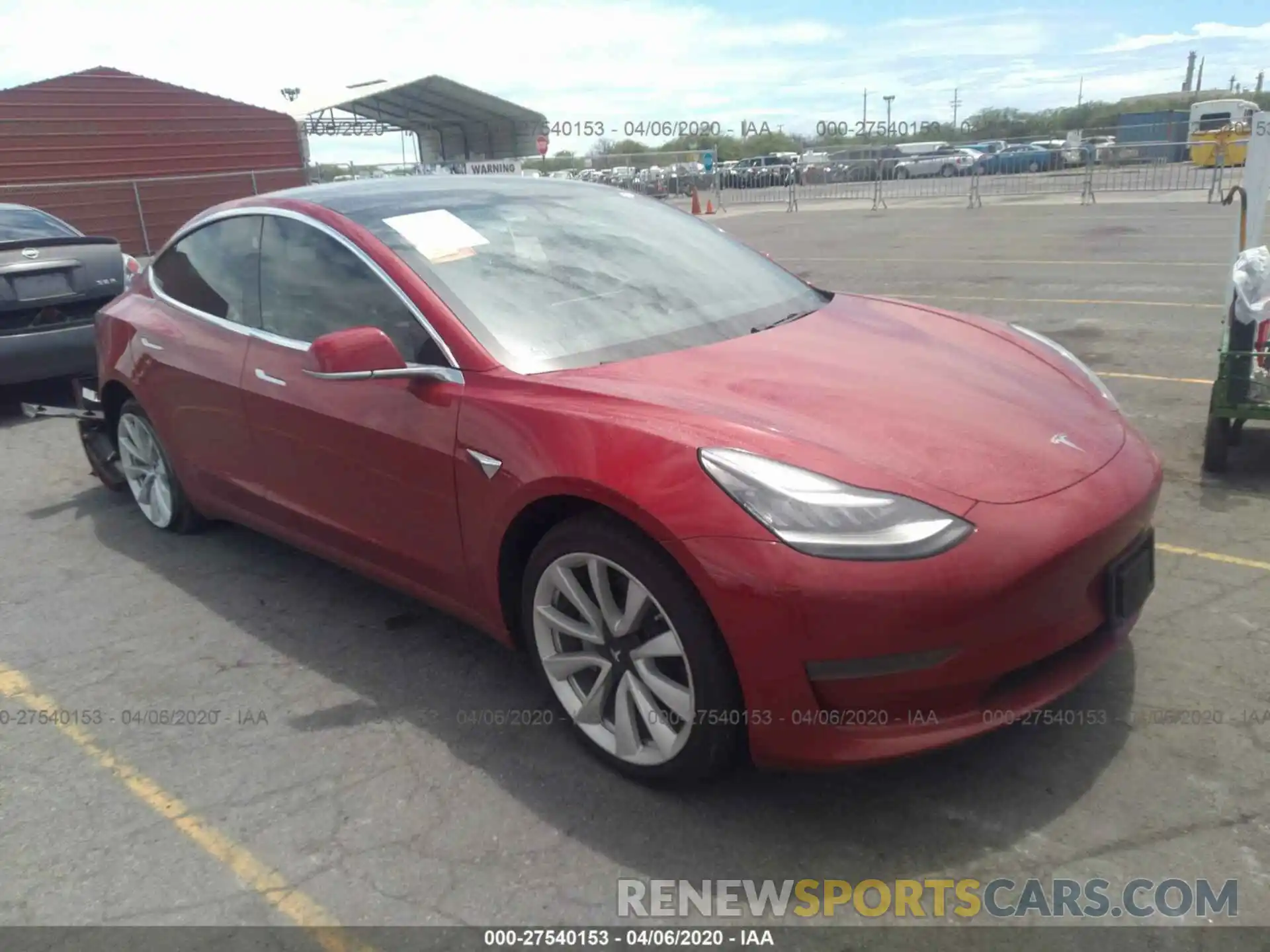 1 Фотография поврежденного автомобиля 5YJ3E1EA0KF428385 TESLA MODEL 3 2019