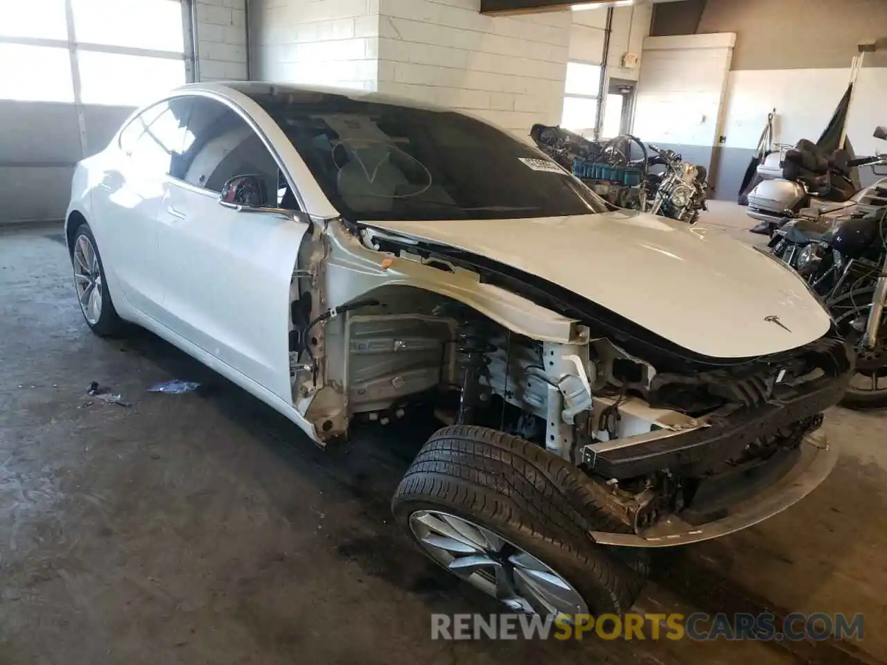 1 Photograph of a damaged car 5YJ3E1EA0KF429438 TESLA MODEL 3 2019