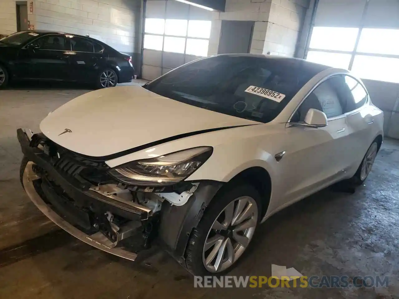 2 Photograph of a damaged car 5YJ3E1EA0KF429438 TESLA MODEL 3 2019