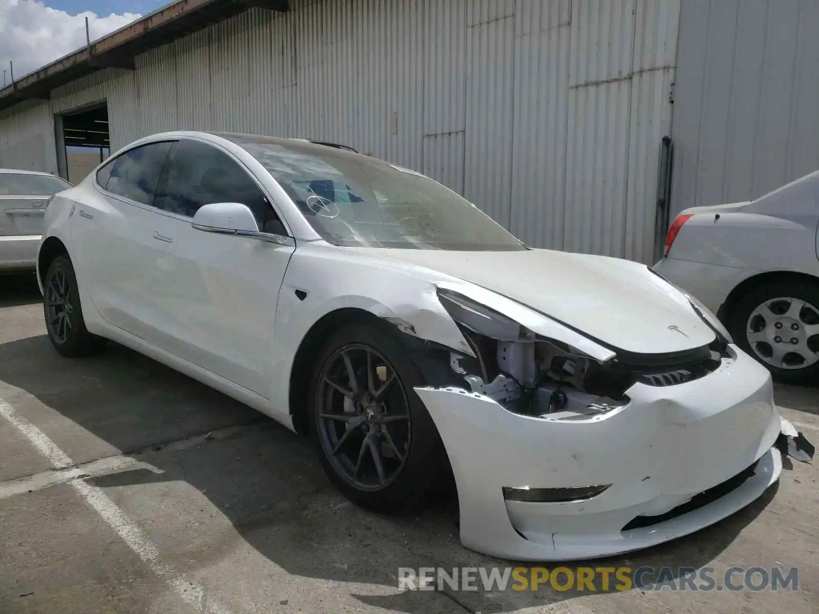 1 Photograph of a damaged car 5YJ3E1EA0KF430699 TESLA MODEL 3 2019