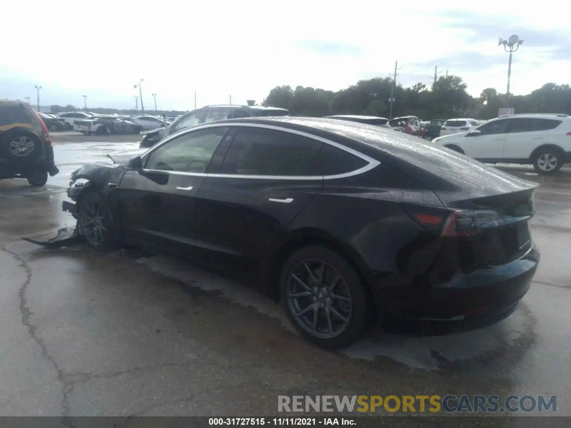 3 Photograph of a damaged car 5YJ3E1EA0KF431366 TESLA MODEL 3 2019