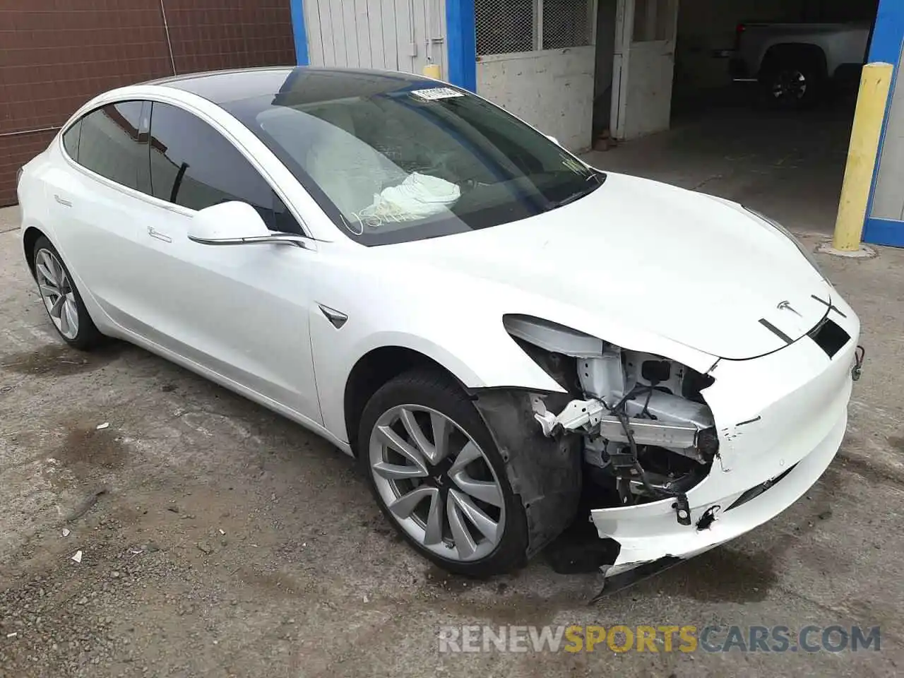 1 Photograph of a damaged car 5YJ3E1EA0KF432159 TESLA MODEL 3 2019