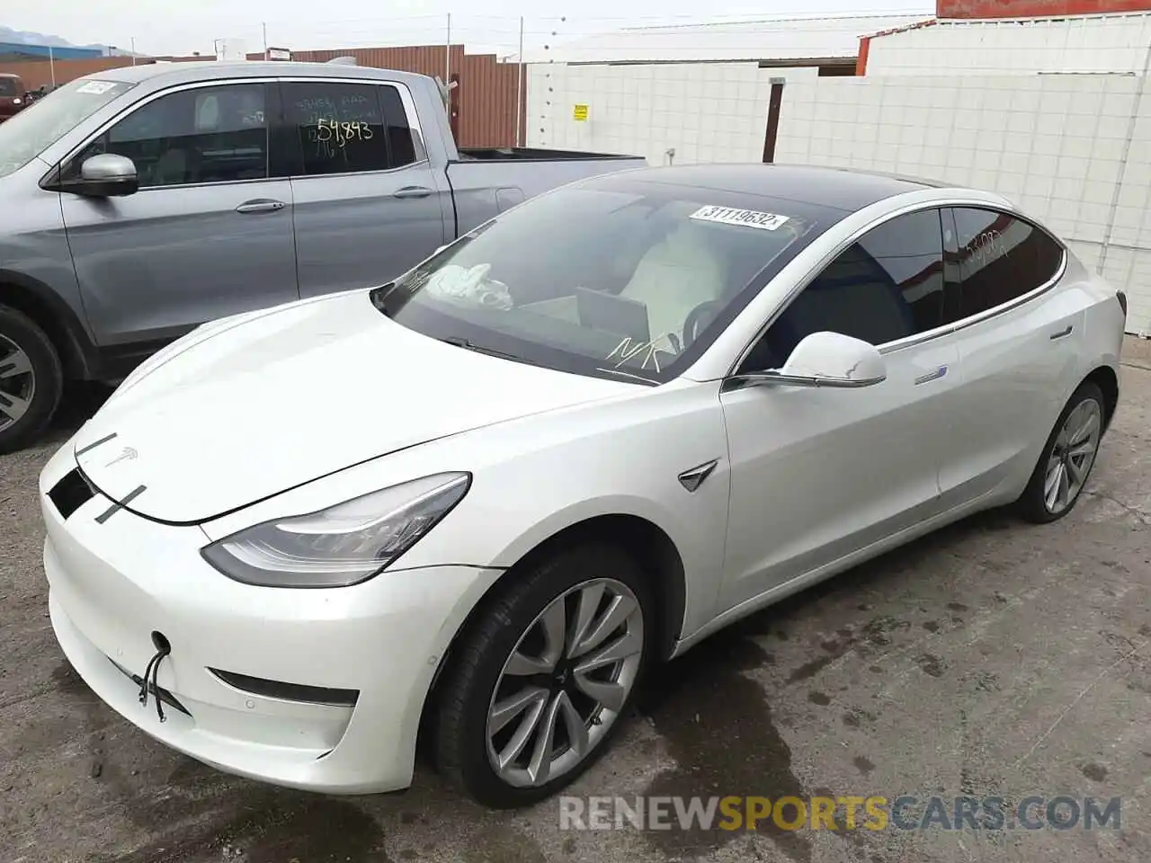 2 Photograph of a damaged car 5YJ3E1EA0KF432159 TESLA MODEL 3 2019