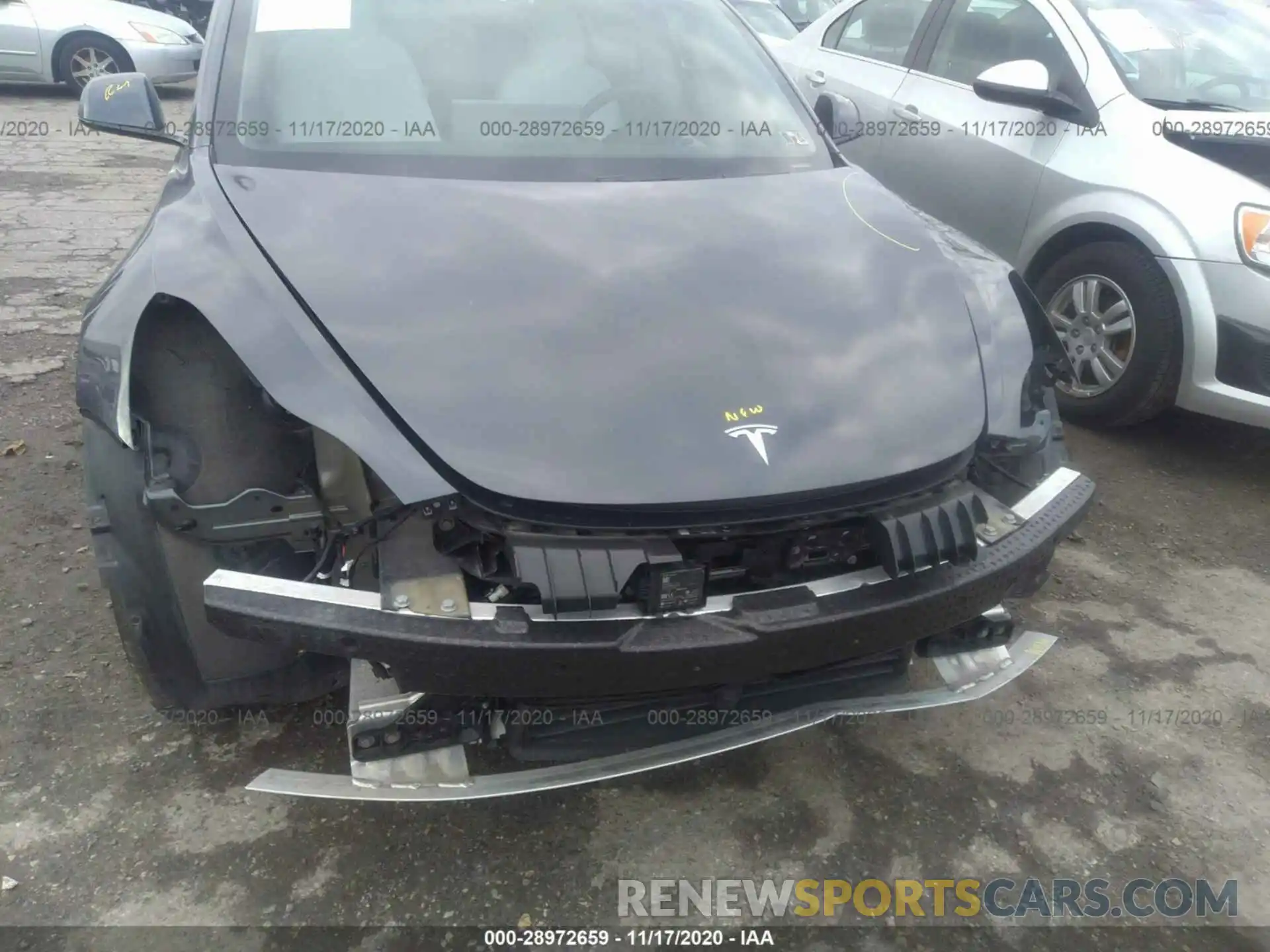 6 Photograph of a damaged car 5YJ3E1EA0KF445199 TESLA MODEL 3 2019