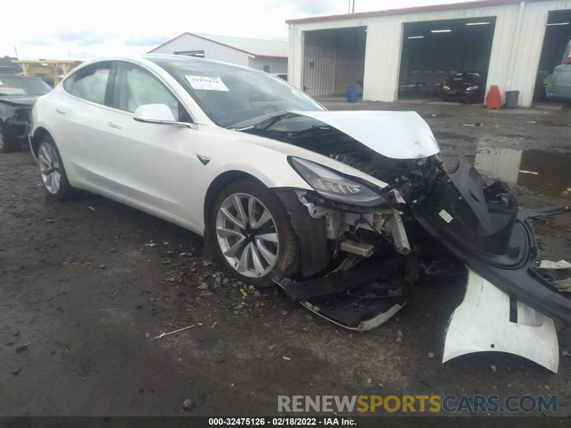 1 Photograph of a damaged car 5YJ3E1EA0KF446675 TESLA MODEL 3 2019