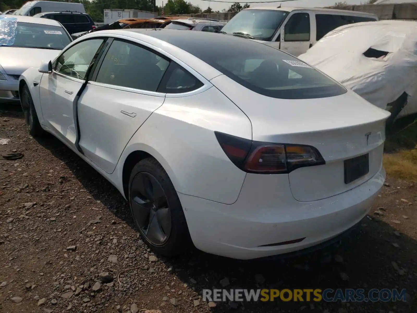 3 Photograph of a damaged car 5YJ3E1EA0KF449480 TESLA MODEL 3 2019