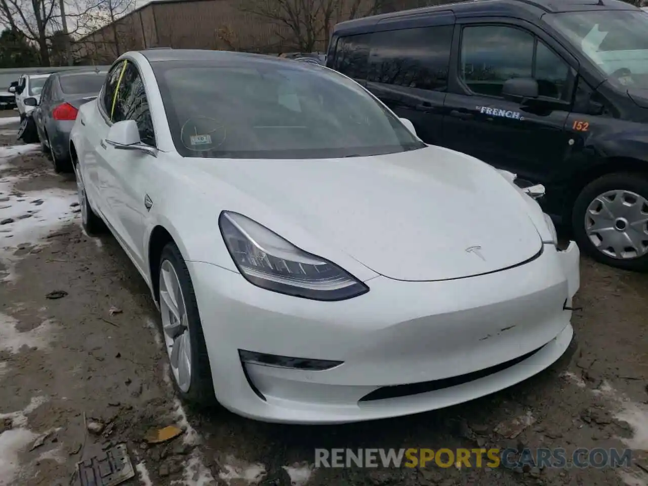 1 Photograph of a damaged car 5YJ3E1EA0KF474931 TESLA MODEL 3 2019