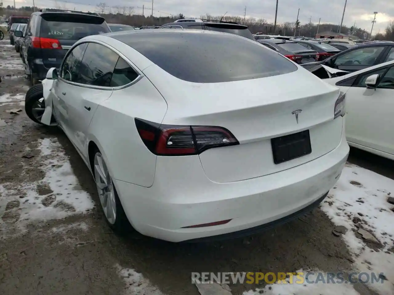 3 Photograph of a damaged car 5YJ3E1EA0KF474931 TESLA MODEL 3 2019