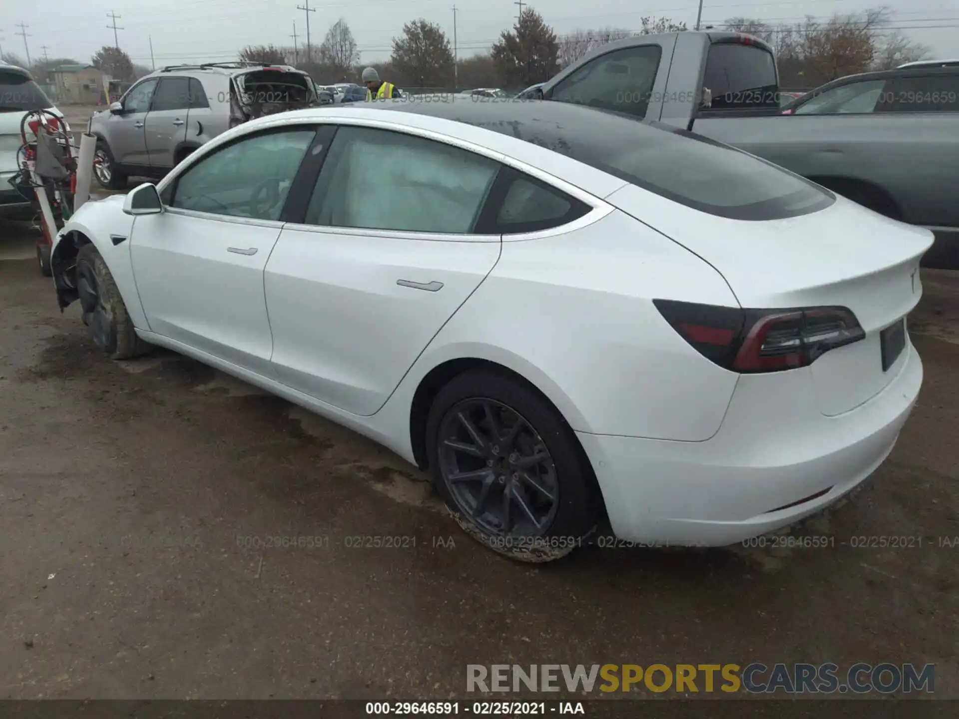 3 Photograph of a damaged car 5YJ3E1EA0KF483287 TESLA MODEL 3 2019