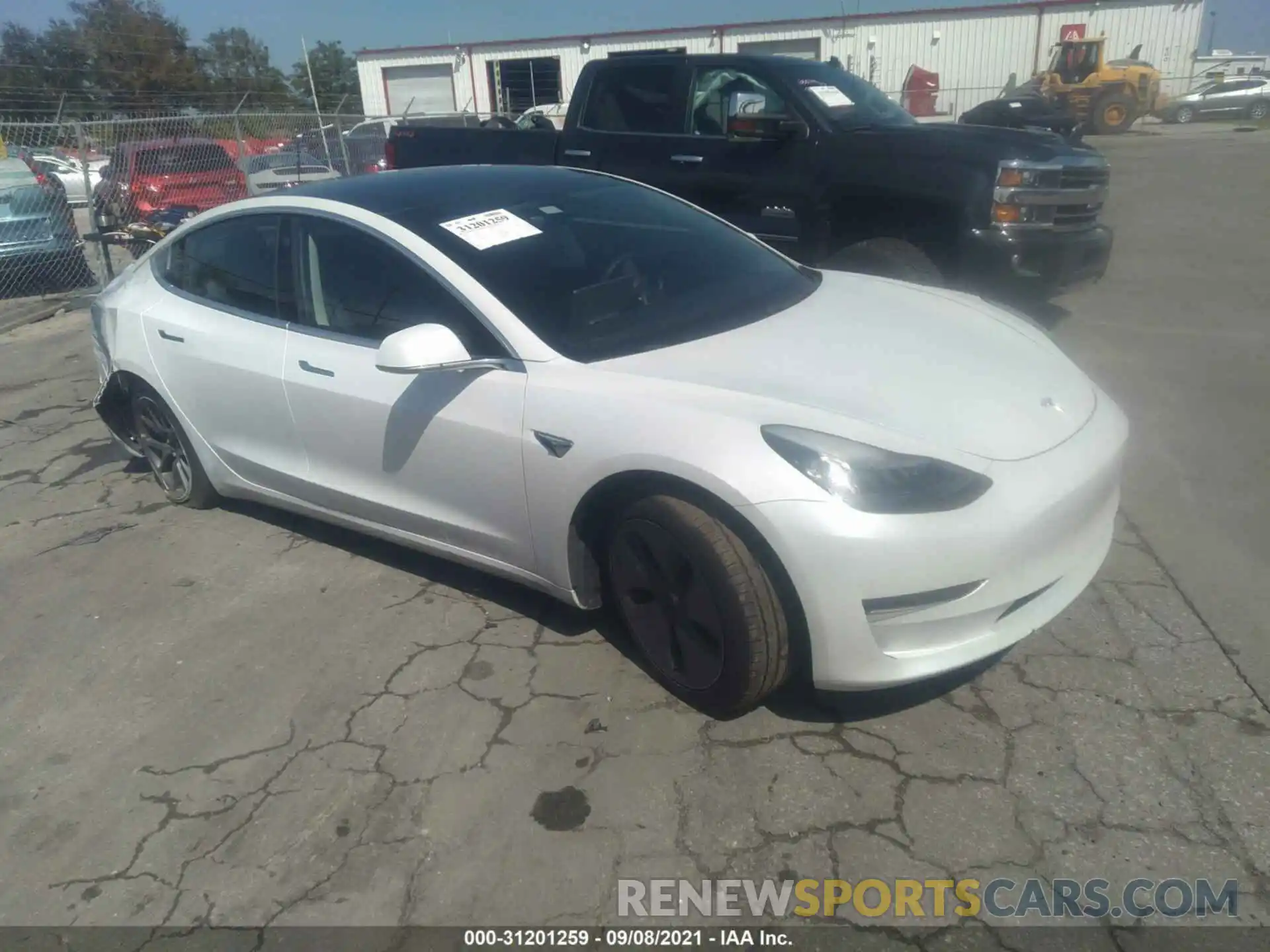 1 Photograph of a damaged car 5YJ3E1EA0KF483726 TESLA MODEL 3 2019