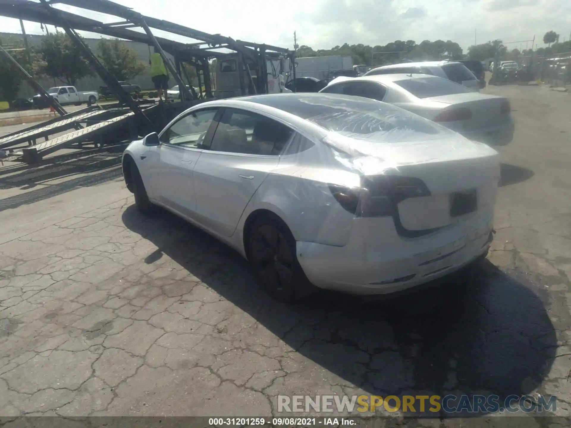 3 Photograph of a damaged car 5YJ3E1EA0KF483726 TESLA MODEL 3 2019