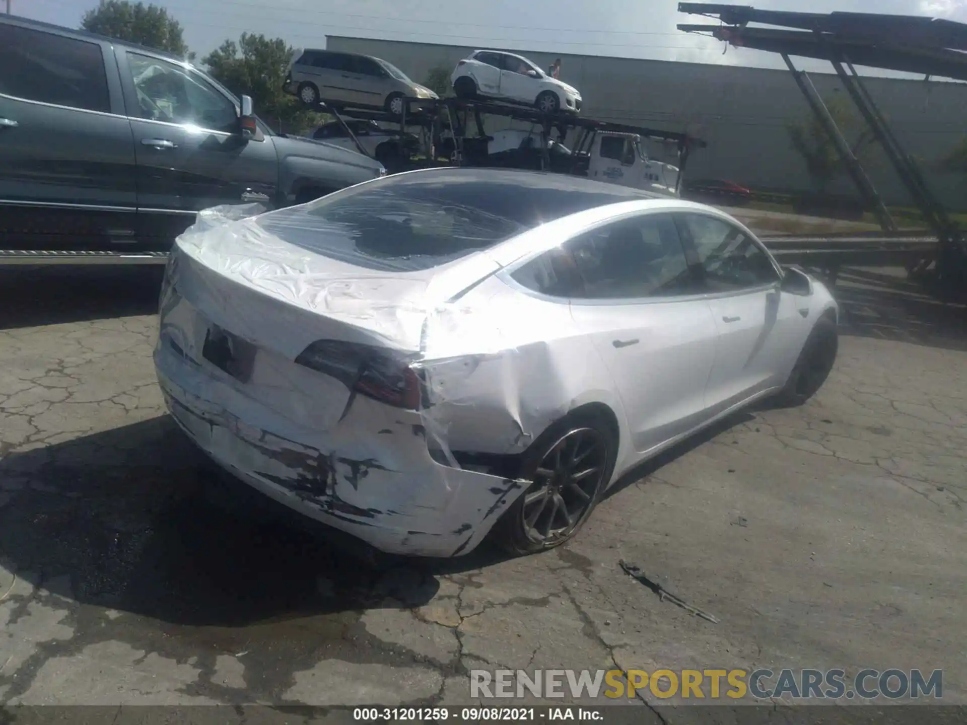 4 Photograph of a damaged car 5YJ3E1EA0KF483726 TESLA MODEL 3 2019