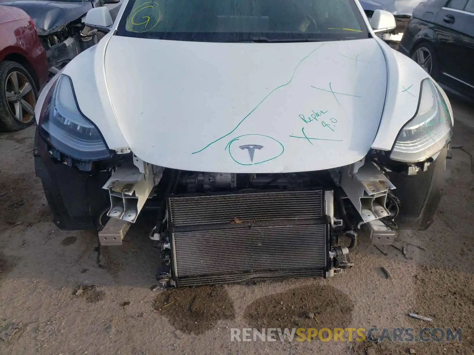 9 Photograph of a damaged car 5YJ3E1EA0KF483919 TESLA MODEL 3 2019