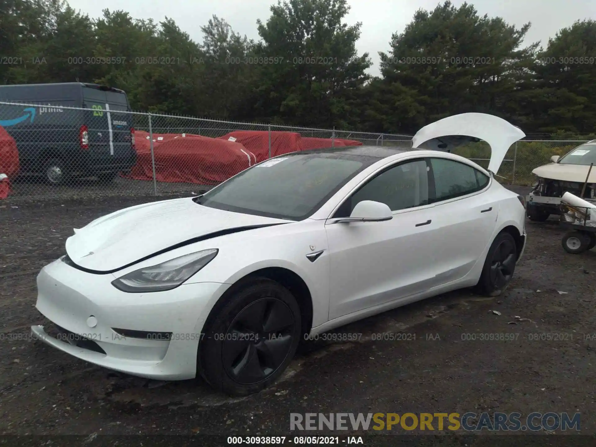 2 Photograph of a damaged car 5YJ3E1EA0KF484200 TESLA MODEL 3 2019