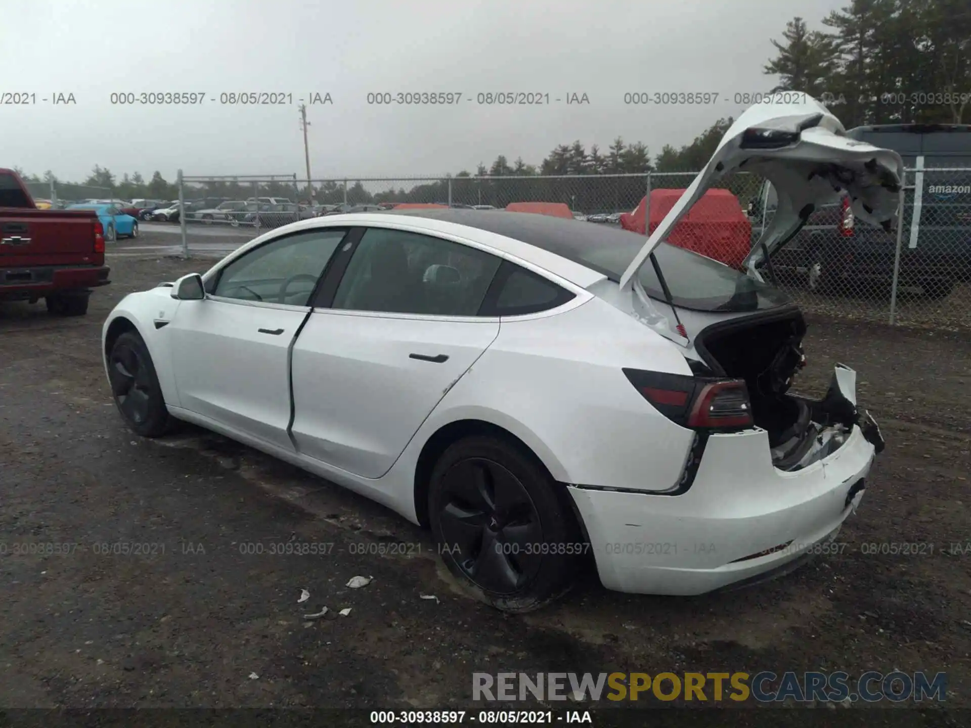 3 Photograph of a damaged car 5YJ3E1EA0KF484200 TESLA MODEL 3 2019