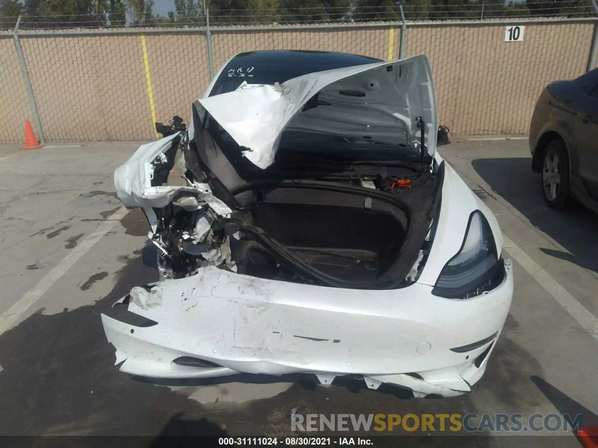 6 Photograph of a damaged car 5YJ3E1EA0KF485783 TESLA MODEL 3 2019