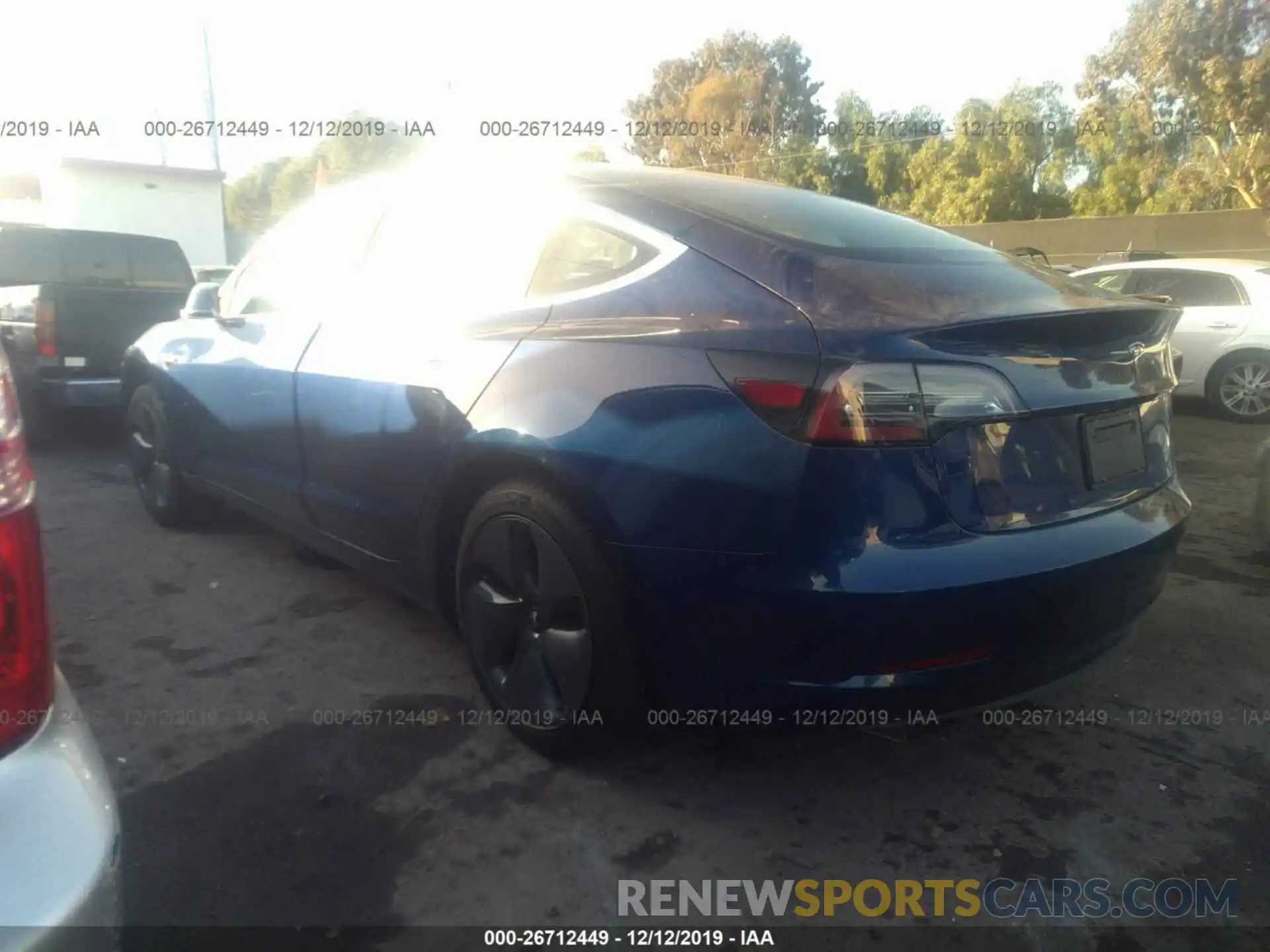 3 Photograph of a damaged car 5YJ3E1EA0KF486061 TESLA MODEL 3 2019