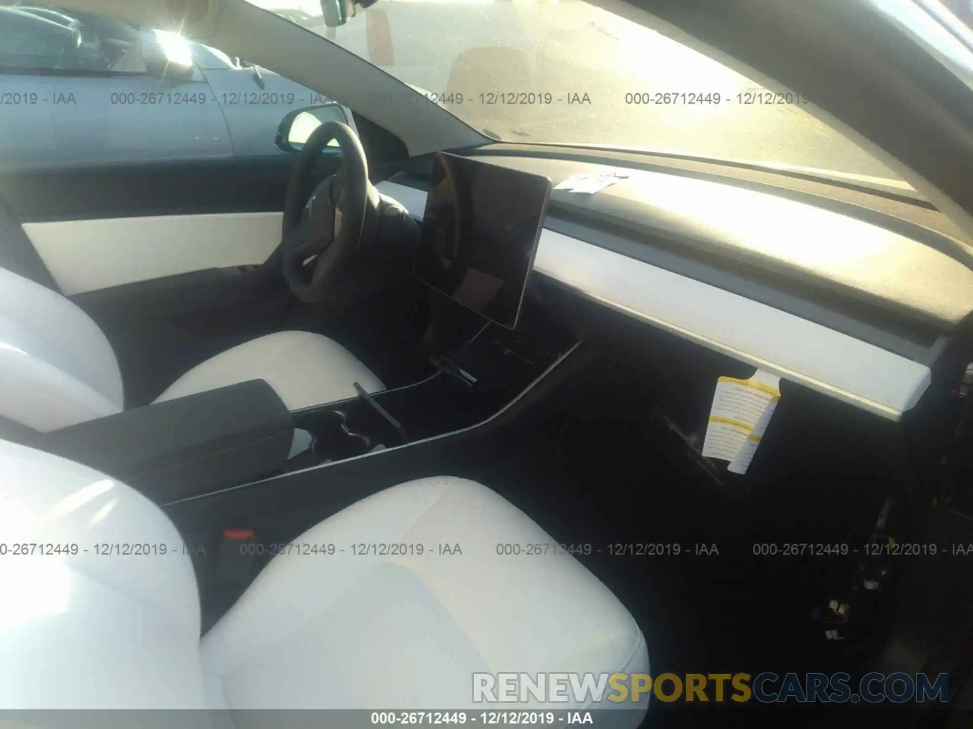 5 Photograph of a damaged car 5YJ3E1EA0KF486061 TESLA MODEL 3 2019