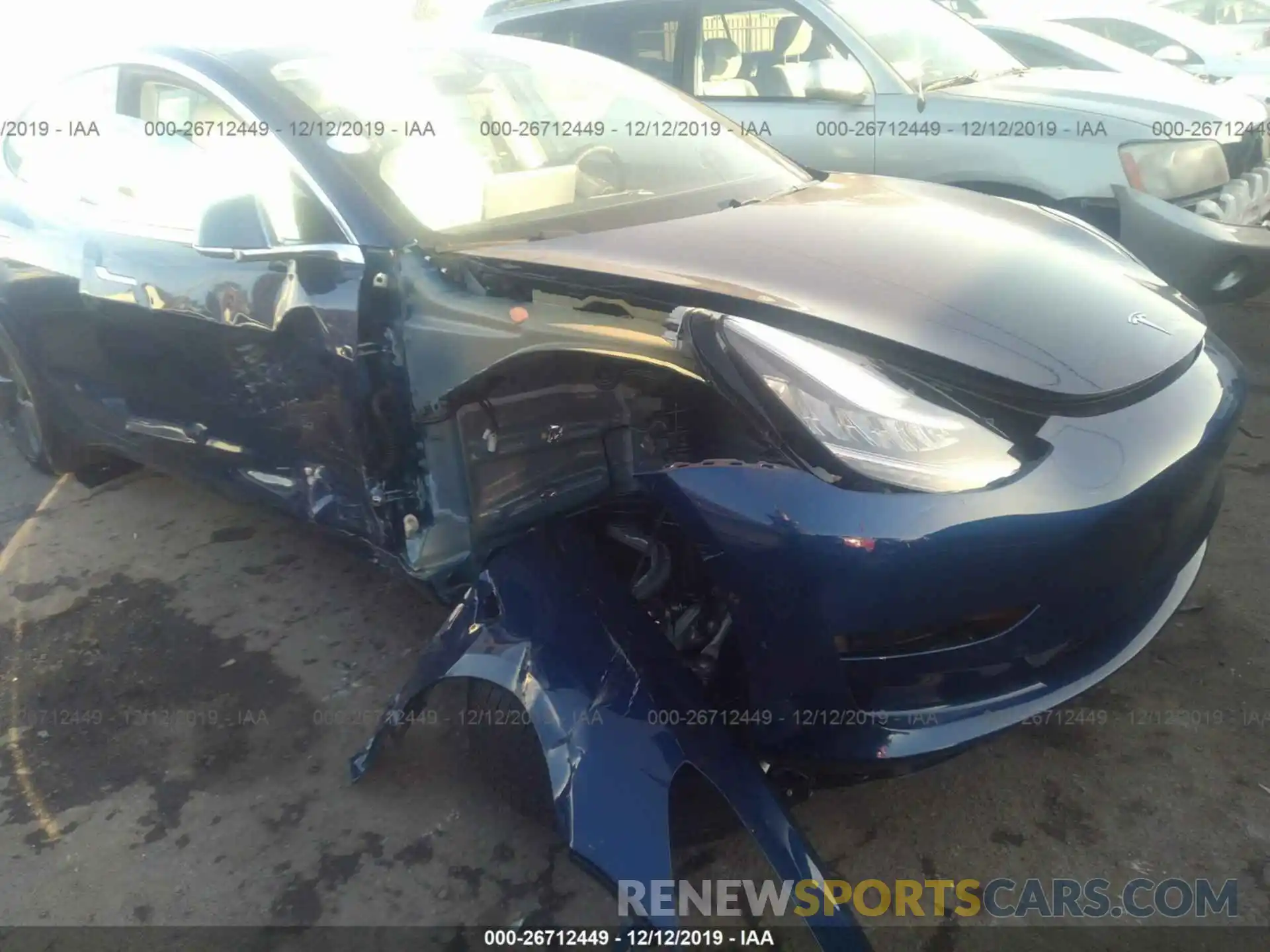 6 Фотография поврежденного автомобиля 5YJ3E1EA0KF486061 TESLA MODEL 3 2019