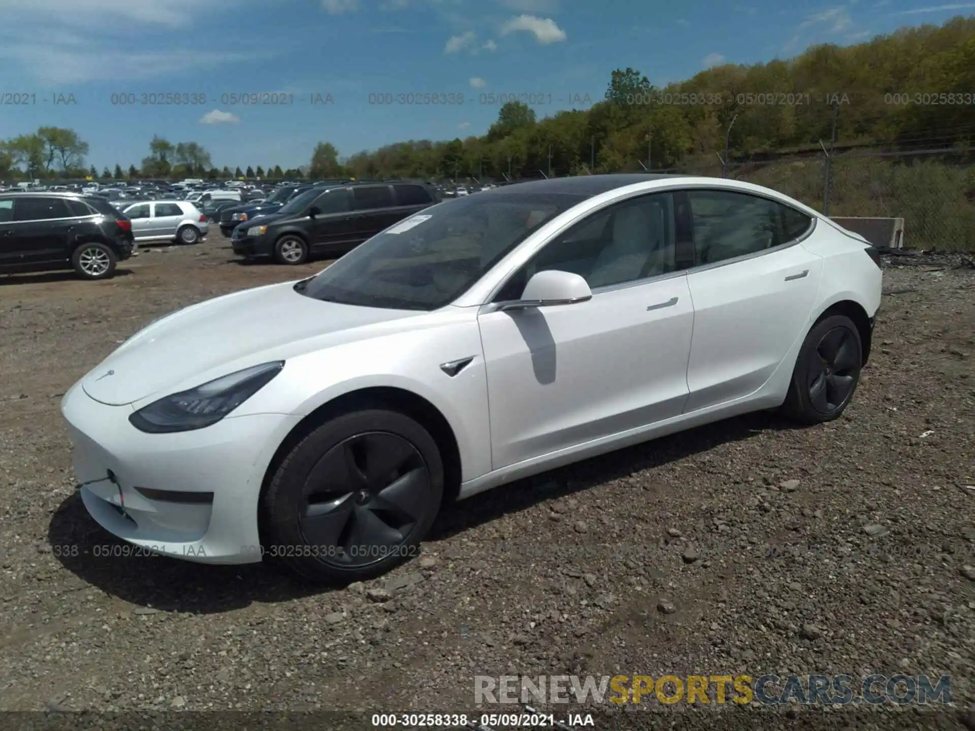 2 Photograph of a damaged car 5YJ3E1EA0KF486240 TESLA MODEL 3 2019