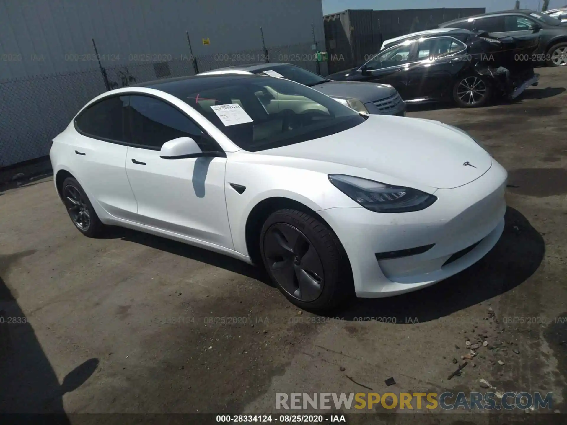 1 Photograph of a damaged car 5YJ3E1EA0KF504106 TESLA MODEL 3 2019