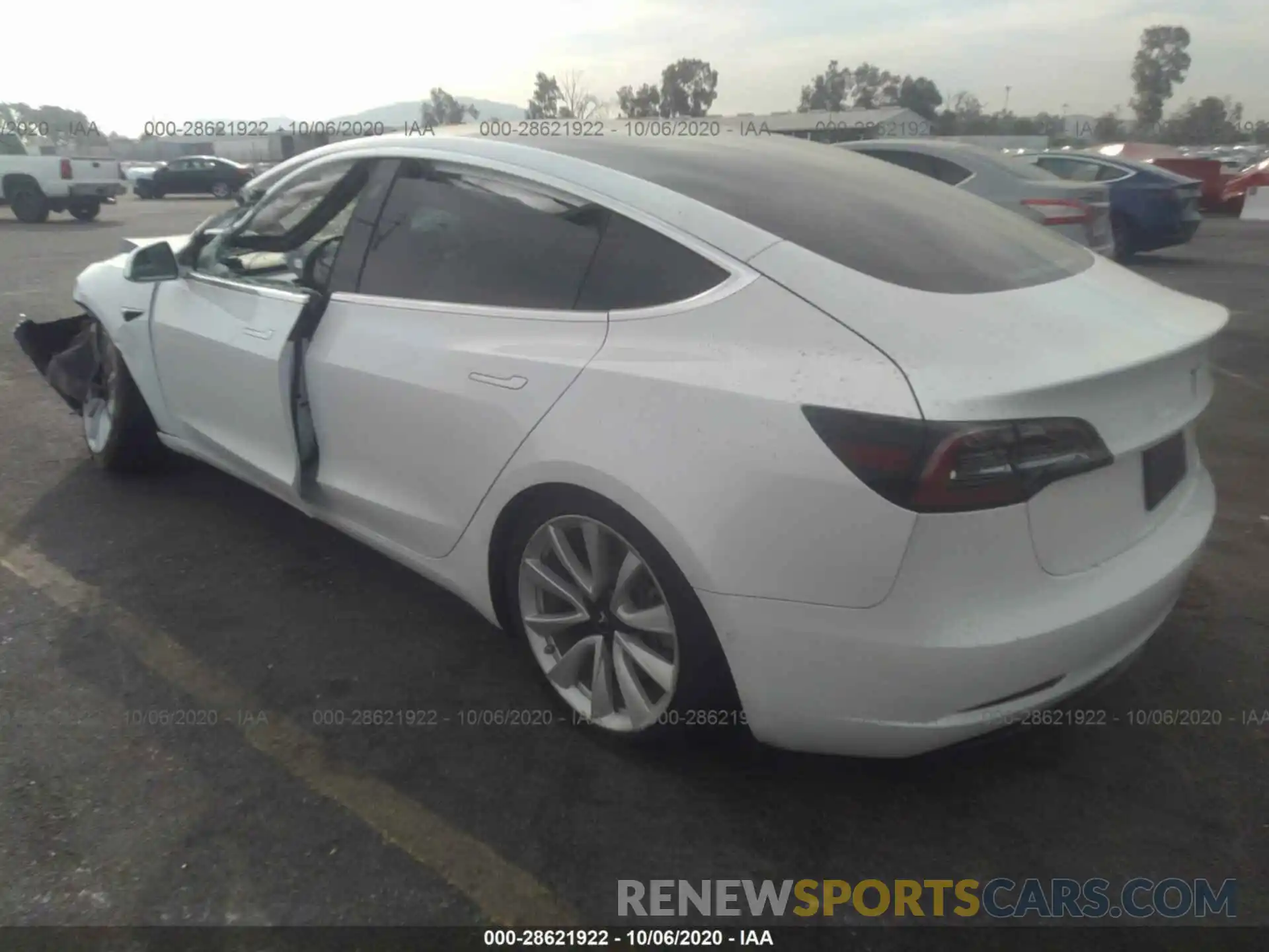 3 Photograph of a damaged car 5YJ3E1EA0KF509841 TESLA MODEL 3 2019