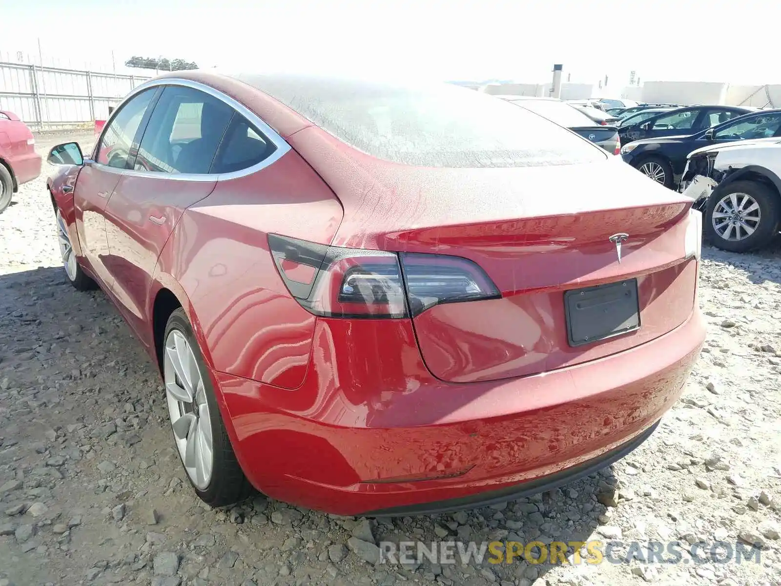 3 Photograph of a damaged car 5YJ3E1EA0KF536893 TESLA MODEL 3 2019