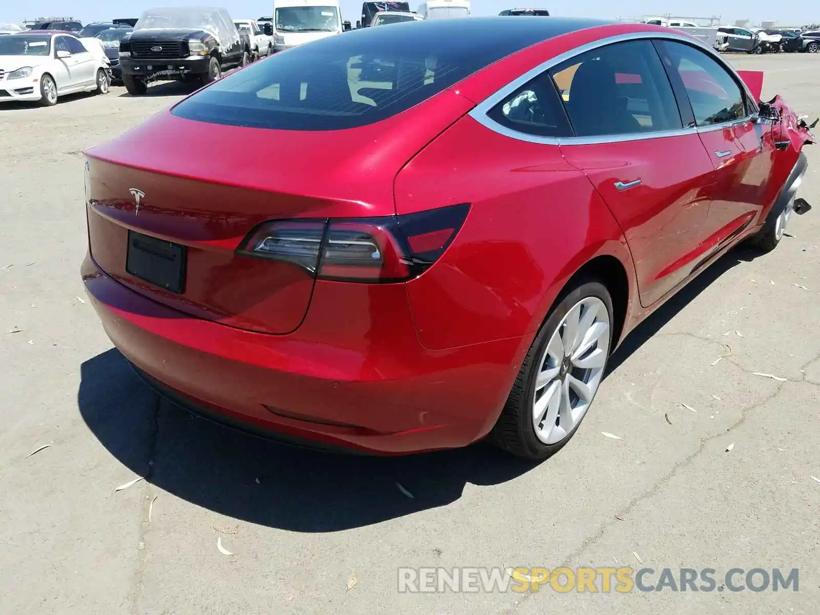 4 Photograph of a damaged car 5YJ3E1EA0KF536893 TESLA MODEL 3 2019