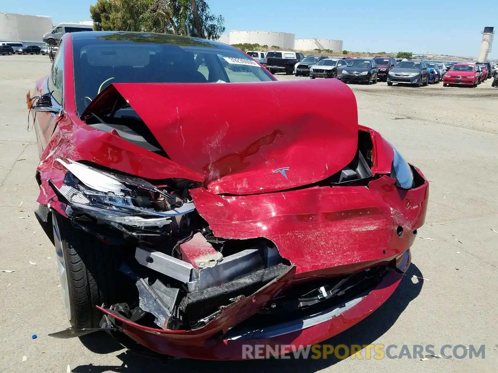 9 Photograph of a damaged car 5YJ3E1EA0KF536893 TESLA MODEL 3 2019