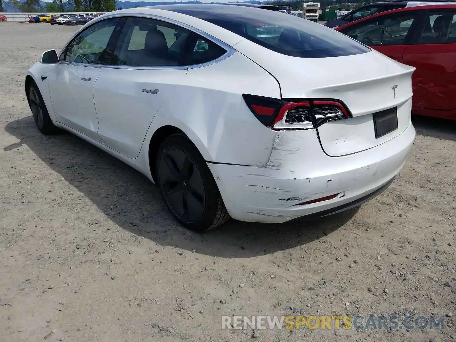 3 Photograph of a damaged car 5YJ3E1EA1KF190496 TESLA MODEL 3 2019