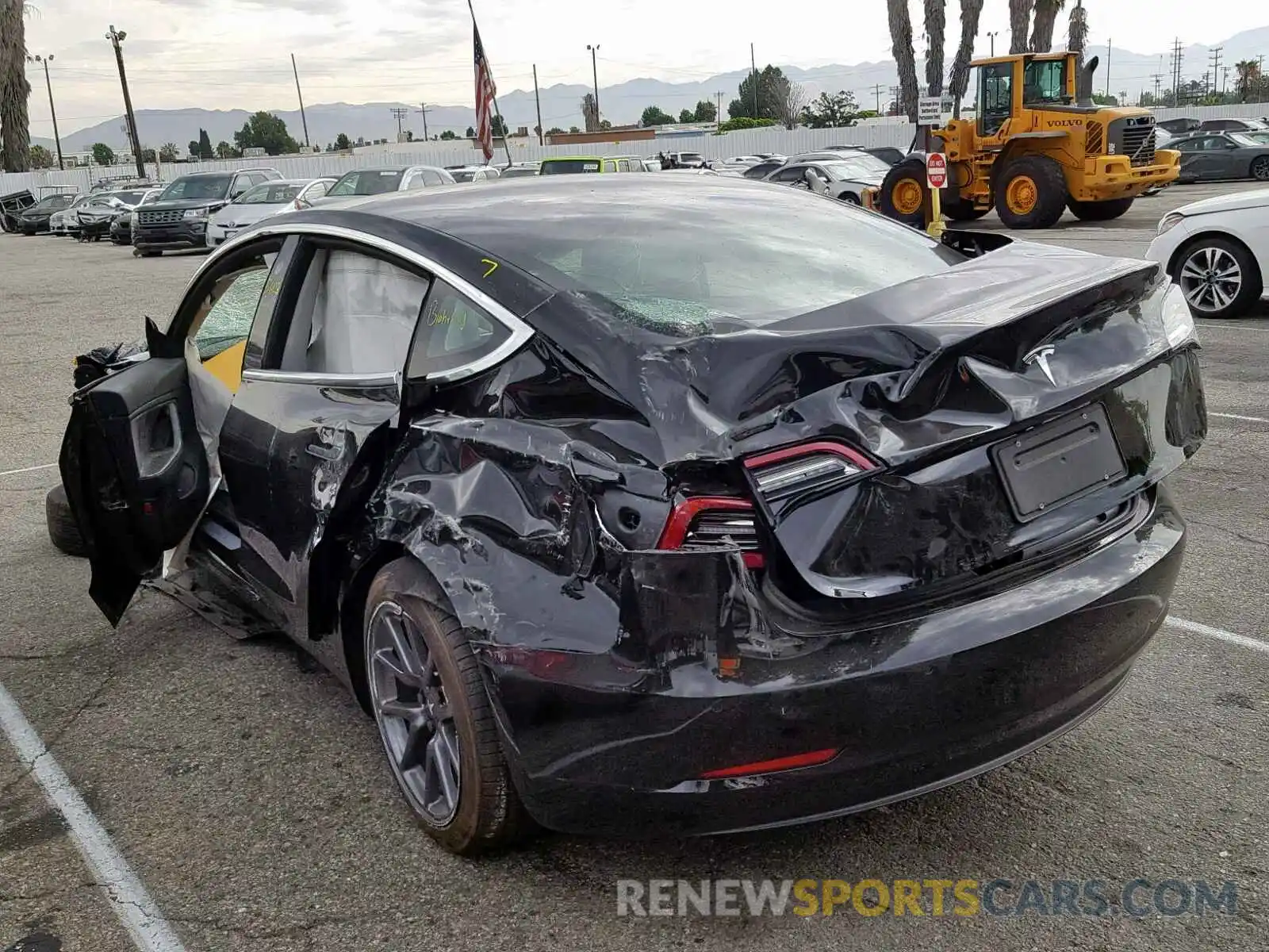 3 Photograph of a damaged car 5YJ3E1EA1KF296558 TESLA MODEL 3 2019