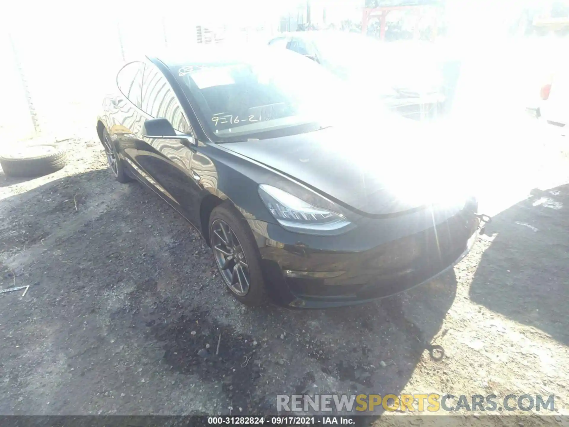 1 Photograph of a damaged car 5YJ3E1EA1KF297385 TESLA MODEL 3 2019