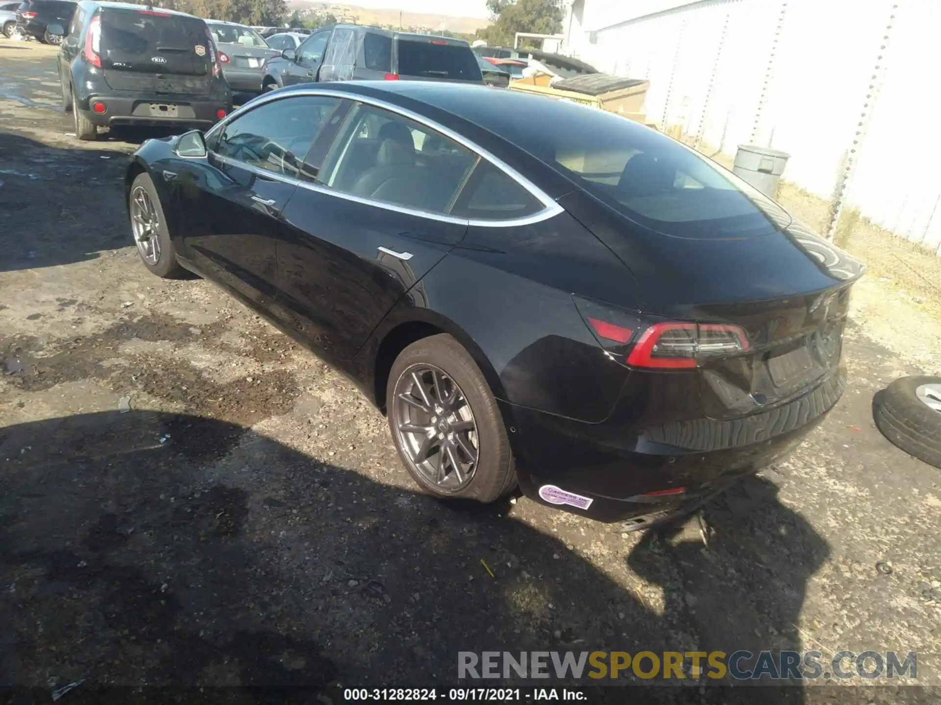 3 Photograph of a damaged car 5YJ3E1EA1KF297385 TESLA MODEL 3 2019