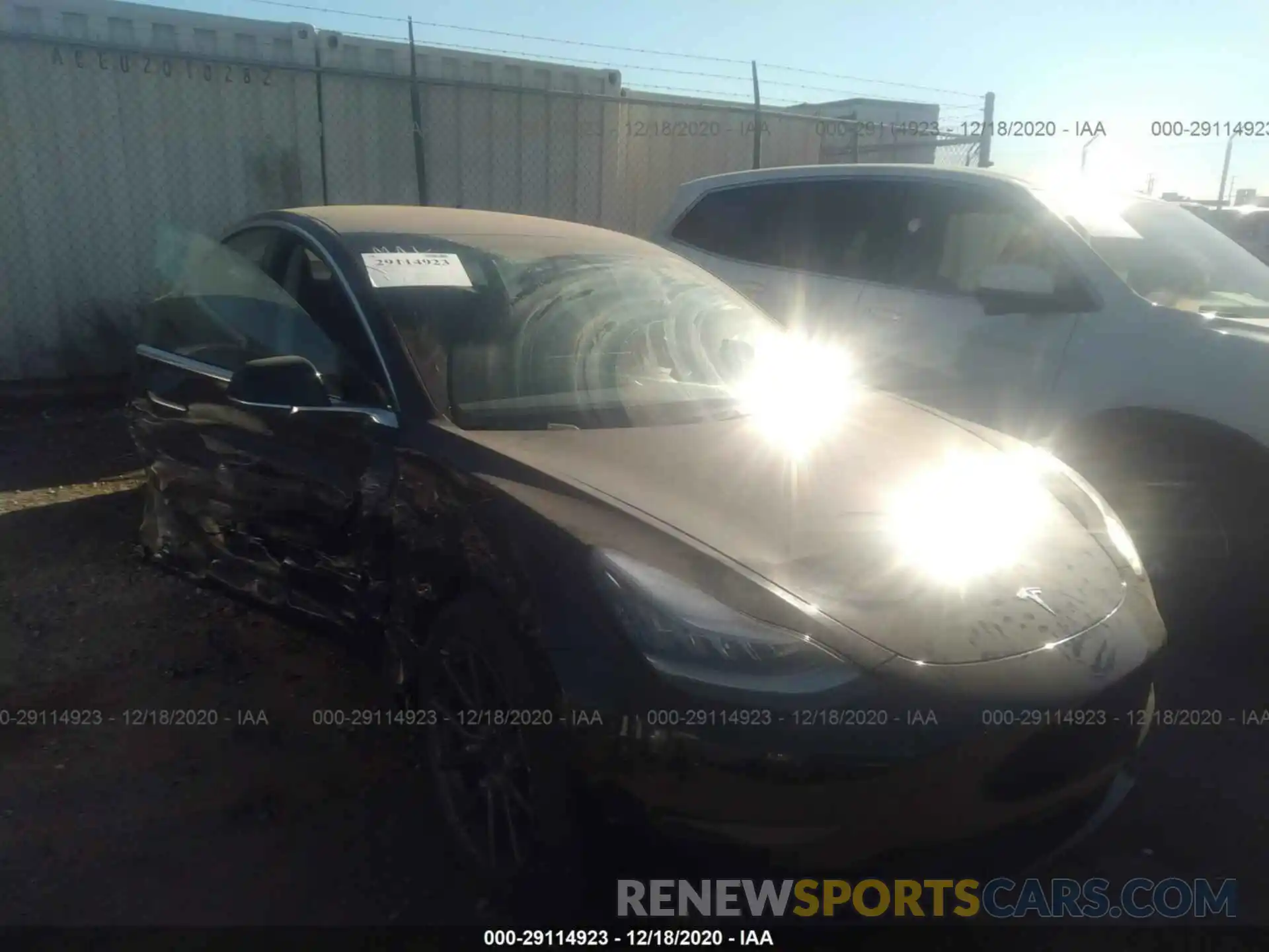 1 Photograph of a damaged car 5YJ3E1EA1KF297421 TESLA MODEL 3 2019