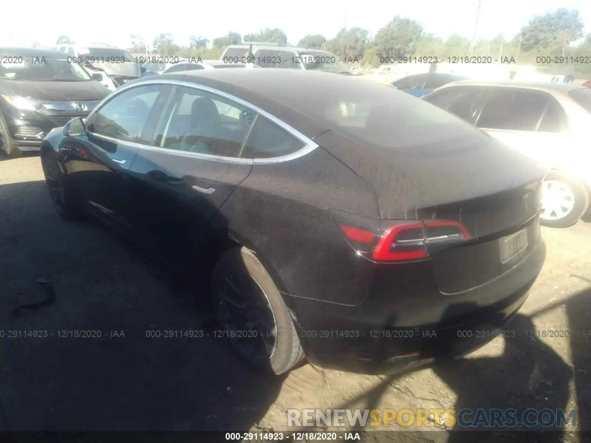 3 Photograph of a damaged car 5YJ3E1EA1KF297421 TESLA MODEL 3 2019