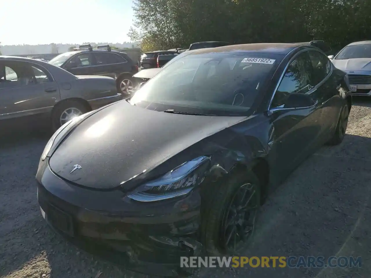 2 Фотография поврежденного автомобиля 5YJ3E1EA1KF297788 TESLA MODEL 3 2019