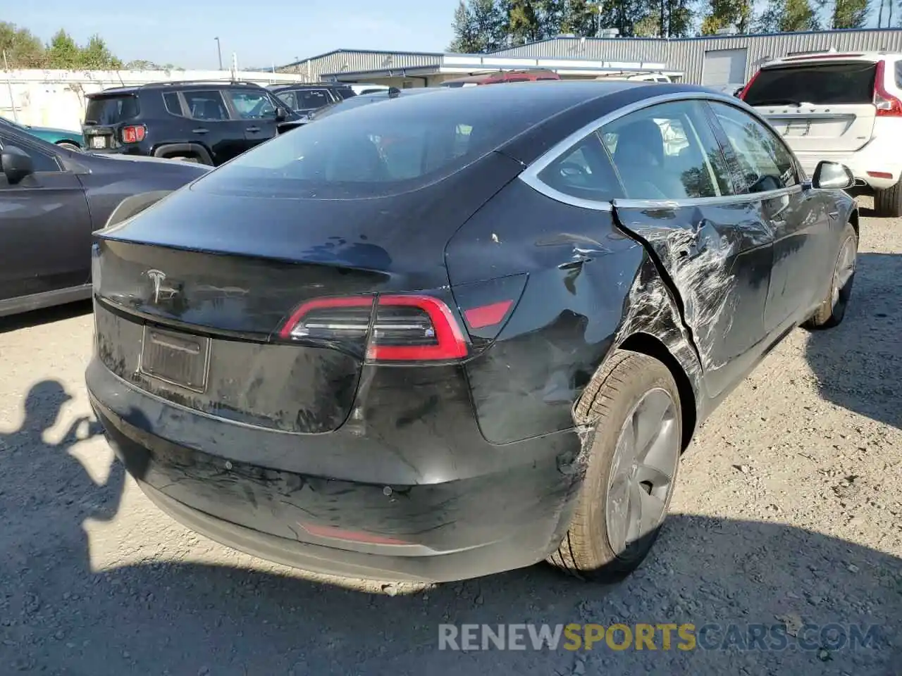 4 Фотография поврежденного автомобиля 5YJ3E1EA1KF297788 TESLA MODEL 3 2019