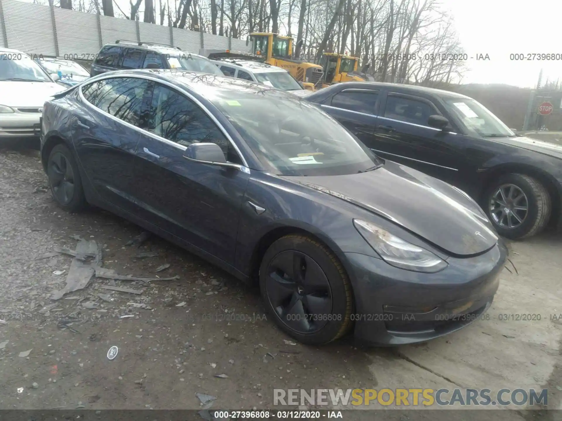 1 Photograph of a damaged car 5YJ3E1EA1KF298603 TESLA MODEL 3 2019