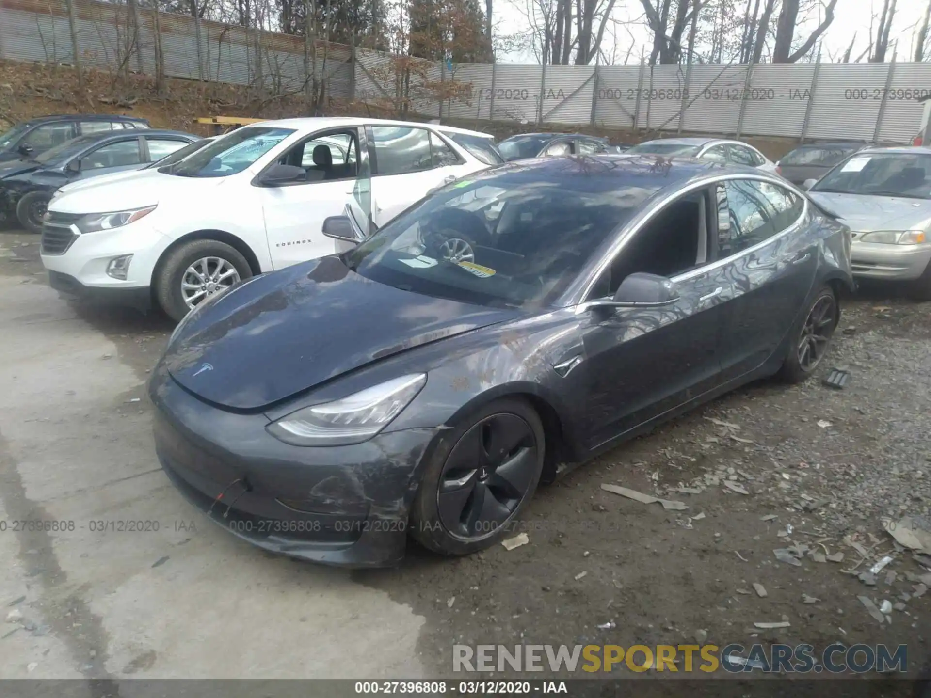 2 Photograph of a damaged car 5YJ3E1EA1KF298603 TESLA MODEL 3 2019